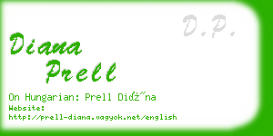 diana prell business card